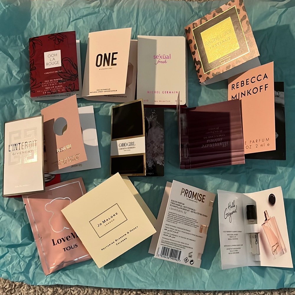 13 pcs samples of high end perfume